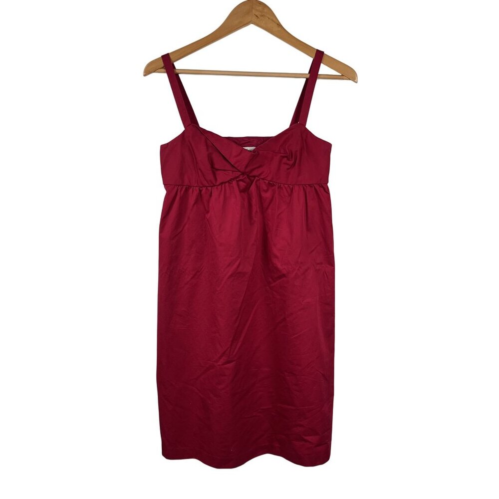 loft outlet red dress LOFT Outlet Halter Dress Red Floral Print 100% Rayon Lightweight Unlined XSP